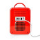 Minikjøleskap m/håndtak - 4 liter (12/230V) Rød - Nedis