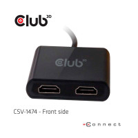 Club3D USB grafikkkort til 2xHDMI - 4K (Dual monitor)
