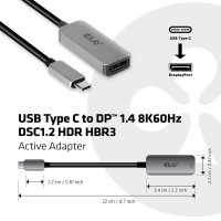 Club3D USB-C til DisplayPort adapter (8K)