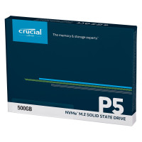 Crucial SSD P5 Harddisk 500GB - M.2 PCIe (NVMe)