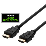 Ultra High Speed HDMI 2.1 Kabel - 2m (8K) Svart- Deltaco