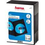 Hama Tomme DVD Dobbelt Slim Covers (10-Pack) Svart