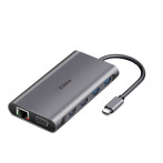 Zikko USB-C Dock 11-i-1 (HDMI/RJ45/USB-A/USB-C/VGA/SD)
