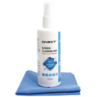 Skjermrens Spray+mikrofiberklut (100ml) Qnect