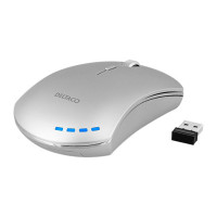 USB Trådløs Mus (Silent) Hvit - Deltaco MS-804