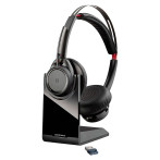 Poly Voyager Focus UC B825 Stereo Bluetooth Headset (m/Dokk)