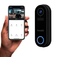 Hombli Smart Doorbell 2 sett (inkl. Ringklokkemottaker) Sort
