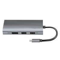 USB-C Dock 8-i-1 (HDMI/DP/RJ45/USB-C/USB-A) Logilink