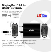 DisplayPort til HDMI 2.1 adapter (4K/120Hz) Club3D CAC-1085