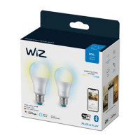 WiZ WiFi LED pære E27 - 8W (60W) Hvit - 2-Pack