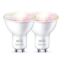 WiZ WiFi LED pære GU10 - 4,7W (50W) Farge - 2-Pack