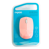 Rapoo M100 Trådløs Mus (Bluetooth/2,4GHz) Rosa