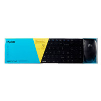 Rapoo 9300M Trådløs Tastatur/Mus (Bluetooth/2,4GHz) Svart