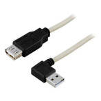 USB forlengerkabel med vinkel 0,2 meter