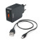 Hama USB Lader m/microUSB Kabel 3A (1xUSB-A)