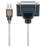 USB til parallell kabel (USB-A hann - 25p D-SUB)