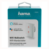 Hama Smart Home WiFi lyskontakt 230V (dobbel) Hvit