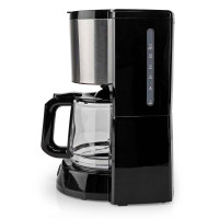 Kaffemaskin Rustfritt - 10 kopper (1,25 liter) Svart- Nedis