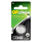 GP CR2450 Knappcellebatteri 3V (Litium) 1-pak