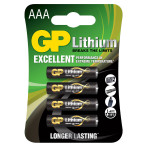 GP Excellent AAA Batterier 1,5V (Lithium) 4-Pack
