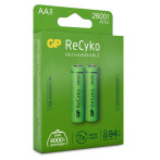 Oppladbare AA-batterier (2600mAh) GP ReCyko - 2-Pack