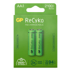 GP ReCyko oppladbare AA-batterier (2100mAh) 2-pak