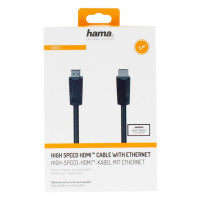 Hama HDMI High Speed Kabel - 4K 3m (Ethernet) ST - Svart
