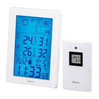 Hama værstasjon m/sensor (temperatur/fuktighet/lufttrykk)