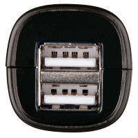 Hama USB-A oplader til cigarstik (2x USB-A) Svart