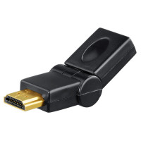 Hama HDMI vinkel adapter 180gr gullbelagt (Han/Hun)