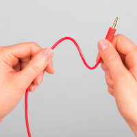 Hama Minijack kabel 0,75m (Flexi-Slim) Rød