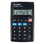 Sharp EL-233SBBK Kalkulator (8 siffer) Svart