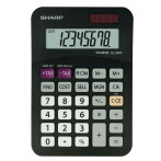 Sharp EL-330FBBK Kalkulator m/solcelle (8 siffer)