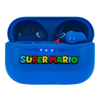 OTL Super Mario Earbuds (m/Ladetui) Blå