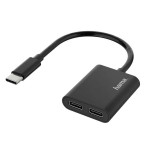 Hama USB-C Adapter m/audio 100W (2-i-1)