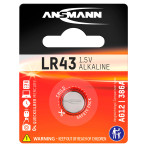 Ansmann LR43 Batteri 1,5V (Alkaline) 1-Pack