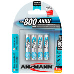 Ansmann MaxE Oppladbare AAA Batterier (800mAh) 4pk