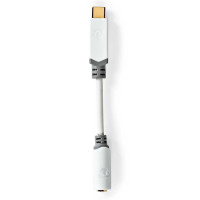 USB-C til Minijack Adapter (USB-C / 3,5 mm) Nedis - Hvit
