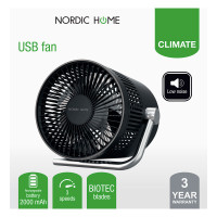 Nordic Home FT-772 USB-vifte (Biotec Blade)