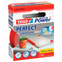 Tesa Extra Power Perfect Canvas Tape (2,75m x 19mm) Rød