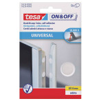 Tesa On&Off Stick On Borrelås prikker (16mm) Hvit - 8-Pack