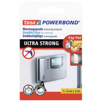 Tesa Powerbond Dobbeltsidige monteringsputer (6 kg) 9-Pak