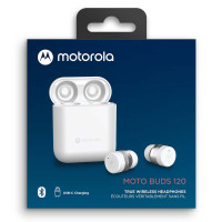 Motorola Moto buds 120 Earbuds (15 timer) Hvit