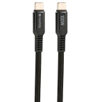 Champion USB-C Kabel 100W - 1m (USB-C/USB-C) Svart