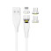 2GO USB Kabel m/adapter stik (USB-C/Lightning/Micro)