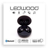Ledwood i9 Earbuds (4 timer) Svart