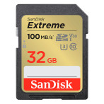 SanDisk Extreme SDHC Kort 32GB V30 (UHS-I)