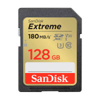 SanDisk Extreme SDXC Kort 128GB V30 (UHS-I)