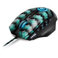 Sharkoon Drakonia II Gaming mus (12 knapper) Grønn