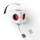 PowerCube Extended m/5 uttak - 1,5m (rød) Allocacoc